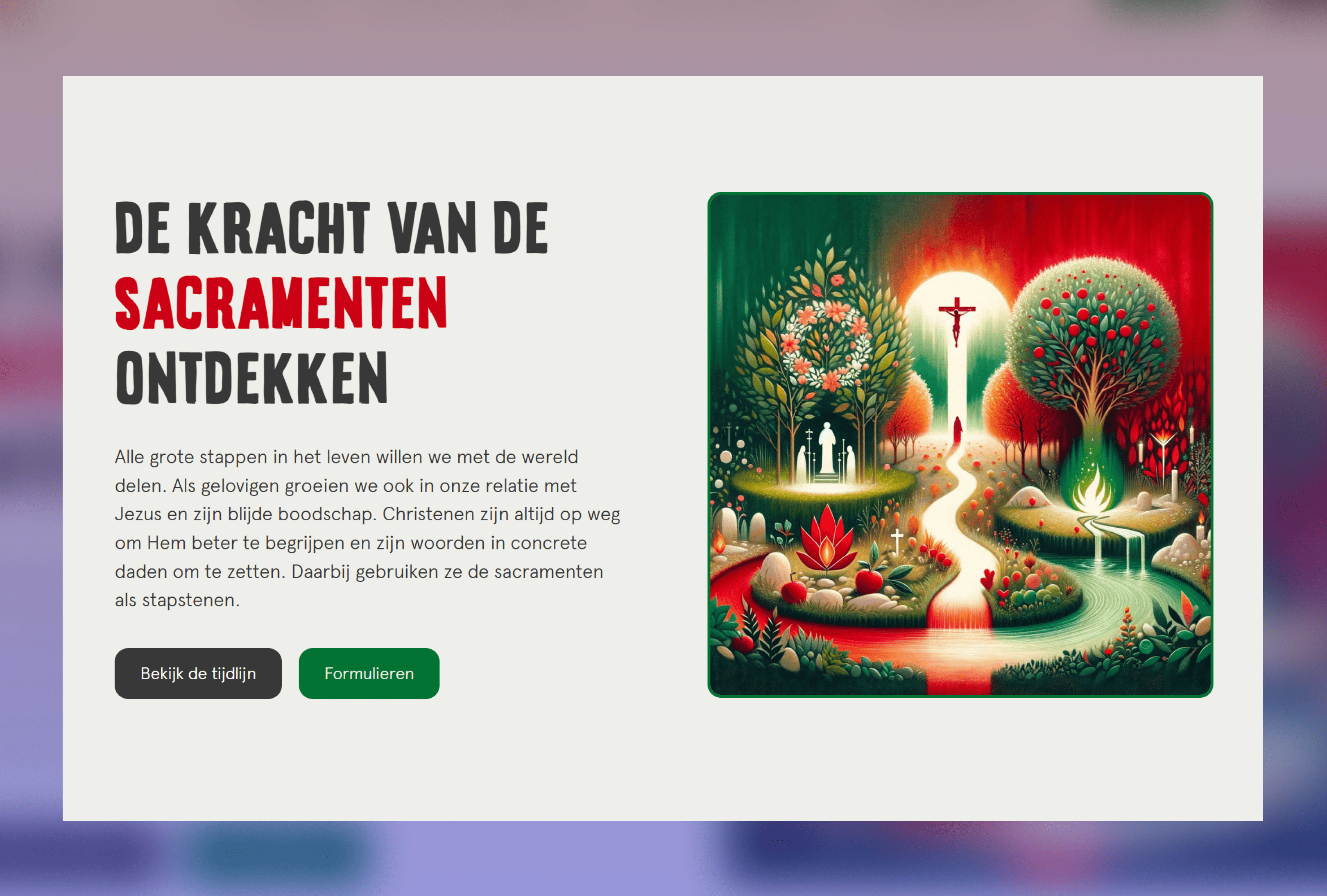 Parochie Sint-Michiel Keerbergen website header